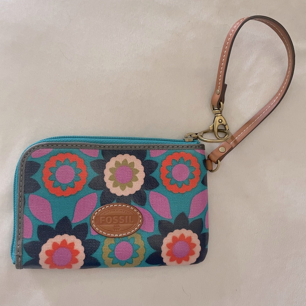 Floral Fossil Clutch/Wristlet